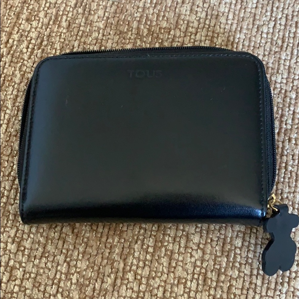 Tous Black Leather Wallet